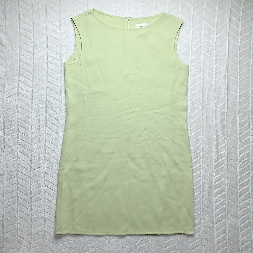 Oscar de la Renta VTG 100% wool sleeveless green dress - 12P